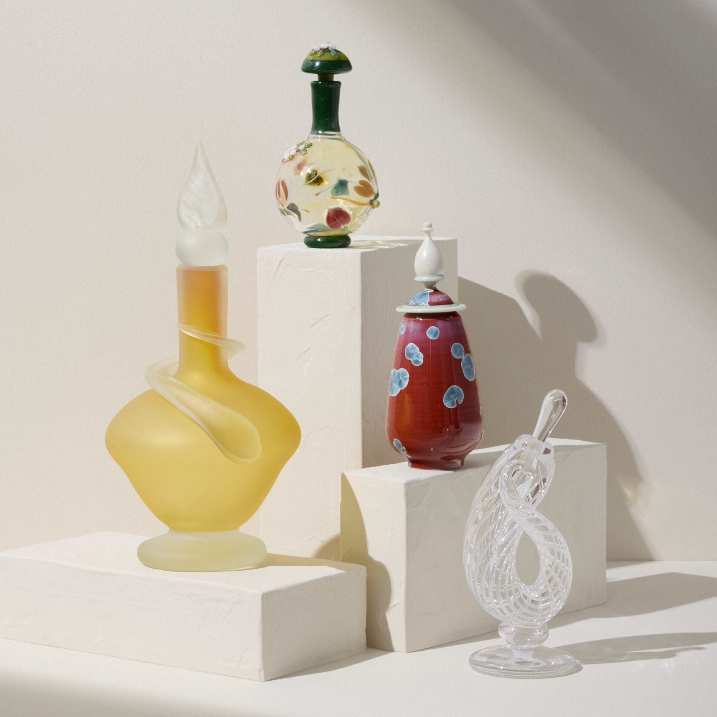 Short Topaz Perfume Bottle