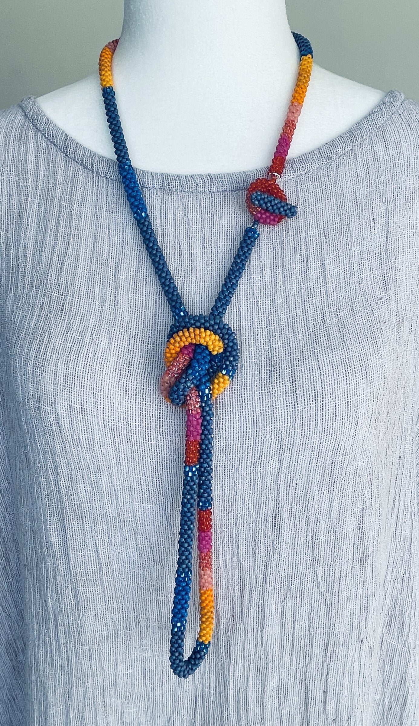 Sunrise Crochet Necklace
