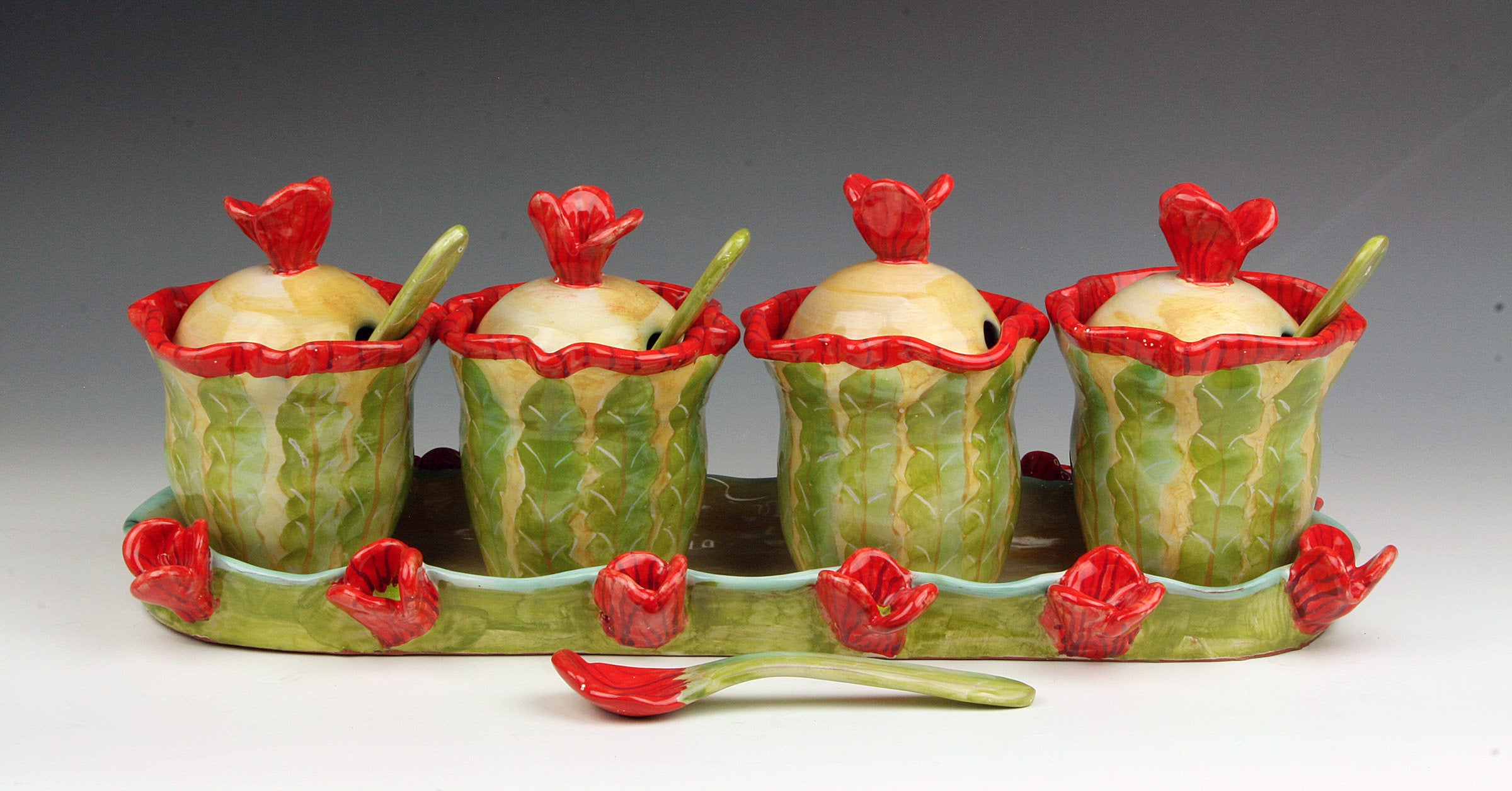 Poppies Condiment Set