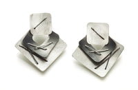 Bright Silver Post Back
