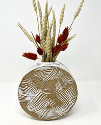 Textured Circle Vase