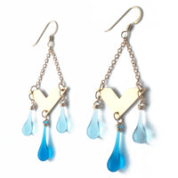 Bronze Chevron Earrings