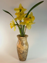 Bud Vase Turned from Buckeye Burl II