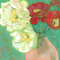 Poppies In A Peach Vase