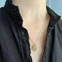 Ruby Pear Necklace