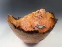 Natural Edge Cherry Burl Bowl XII