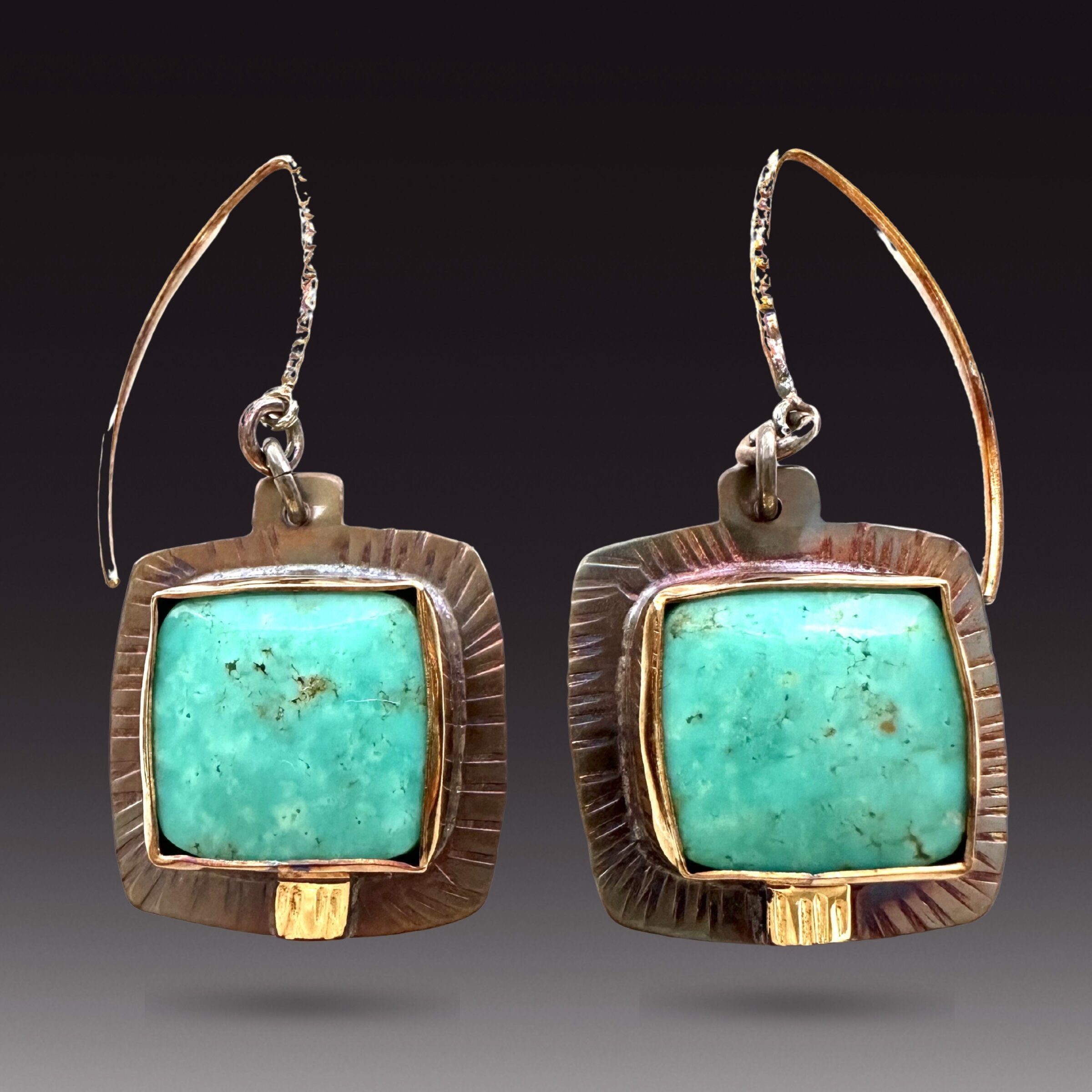 Blue Squares Earrings