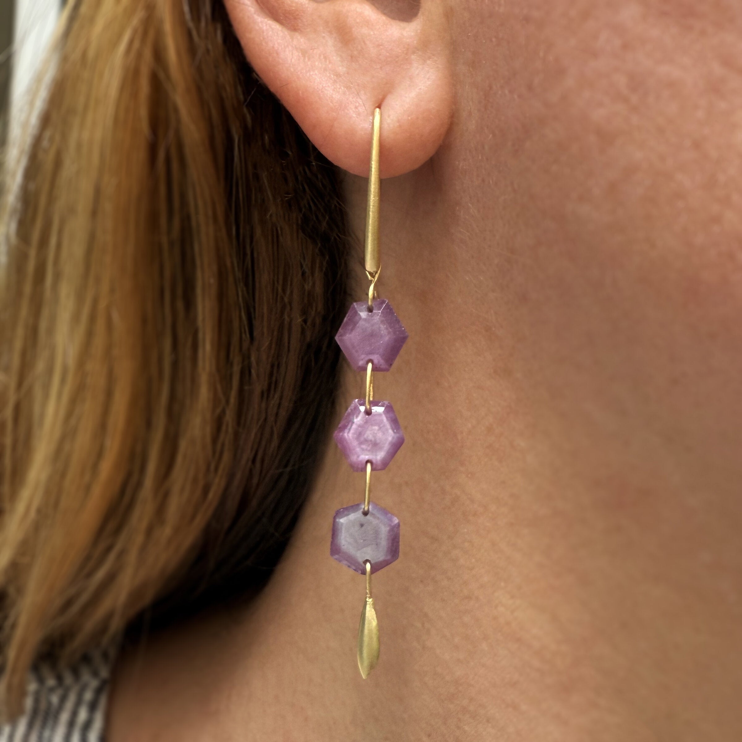 Ruby Cascade Earrings