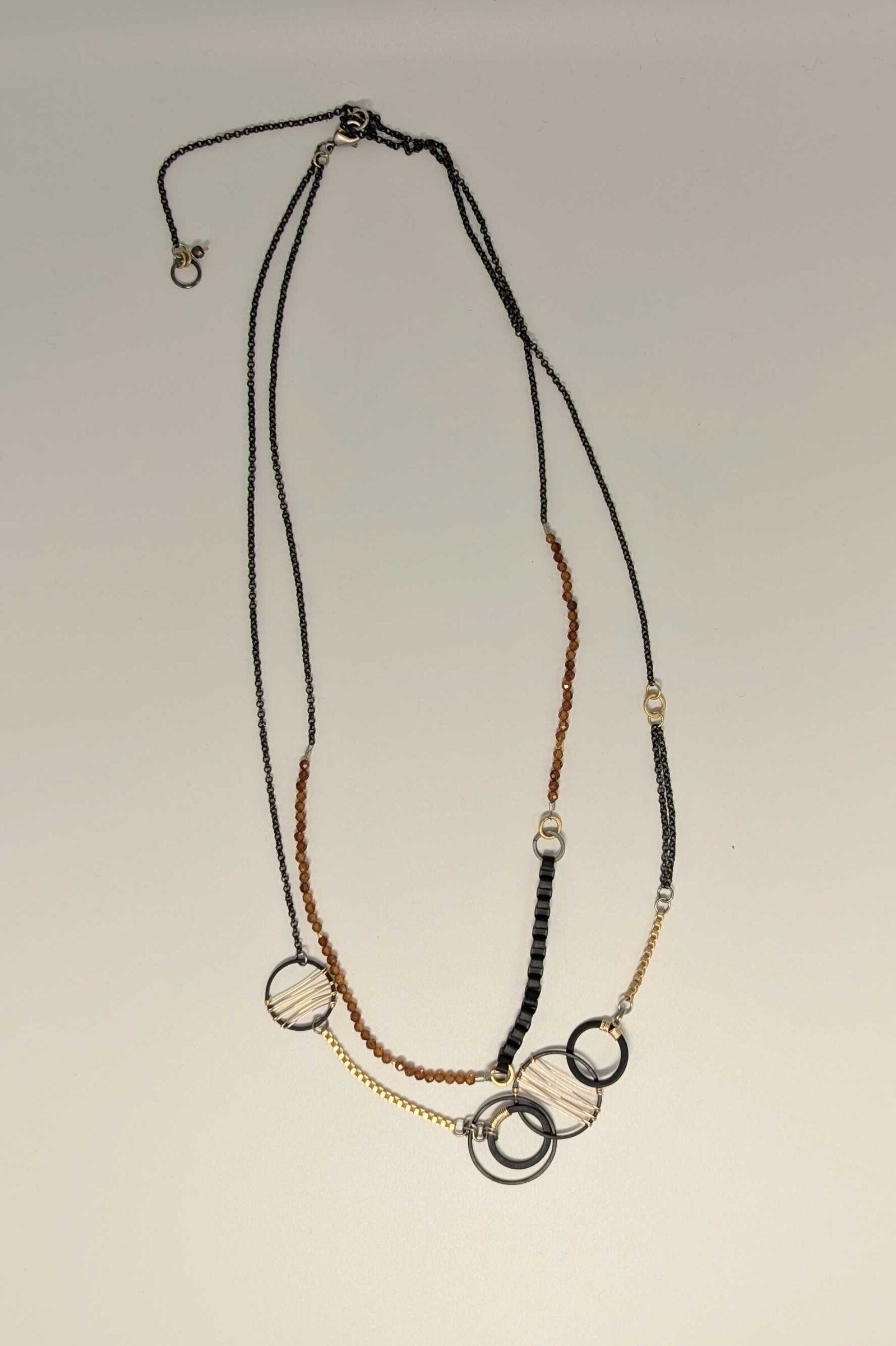 Burnished Orbit Necklace
