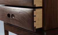 Walnut Chest of Drawers on Stand