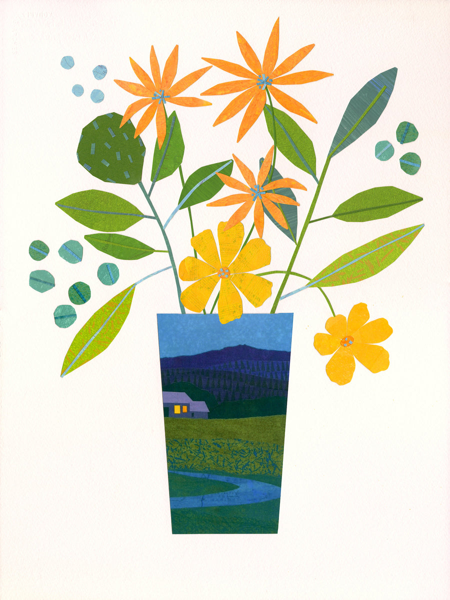 Vessel with Evening Primrose