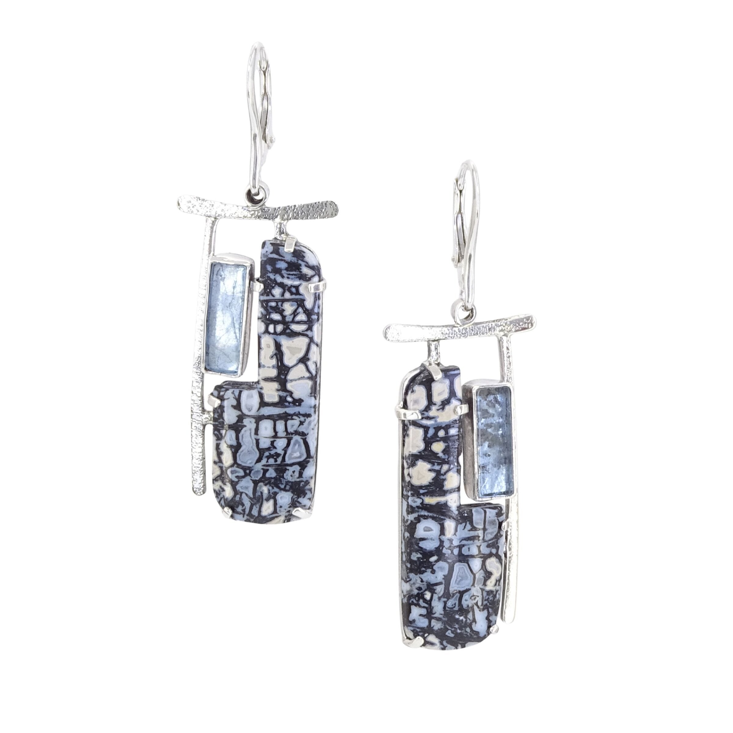 Blue Window Earrings
