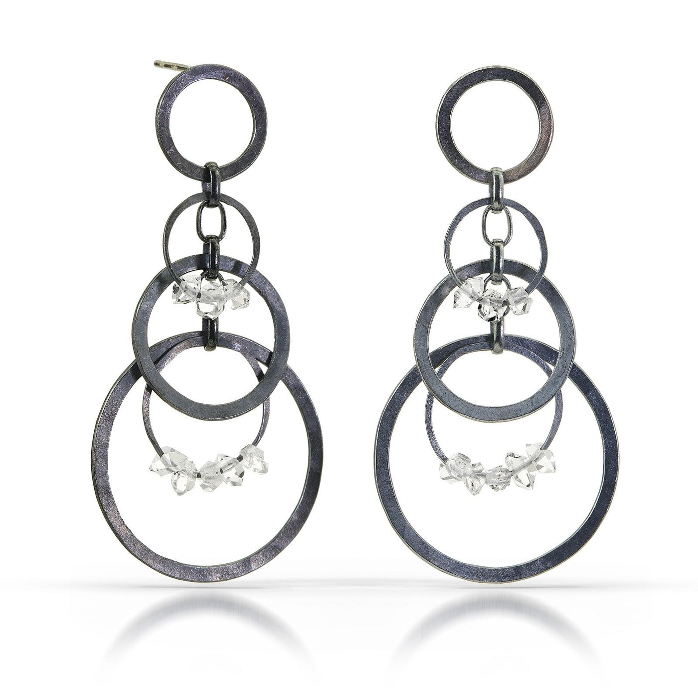 Small Circle Bunches Earrings
