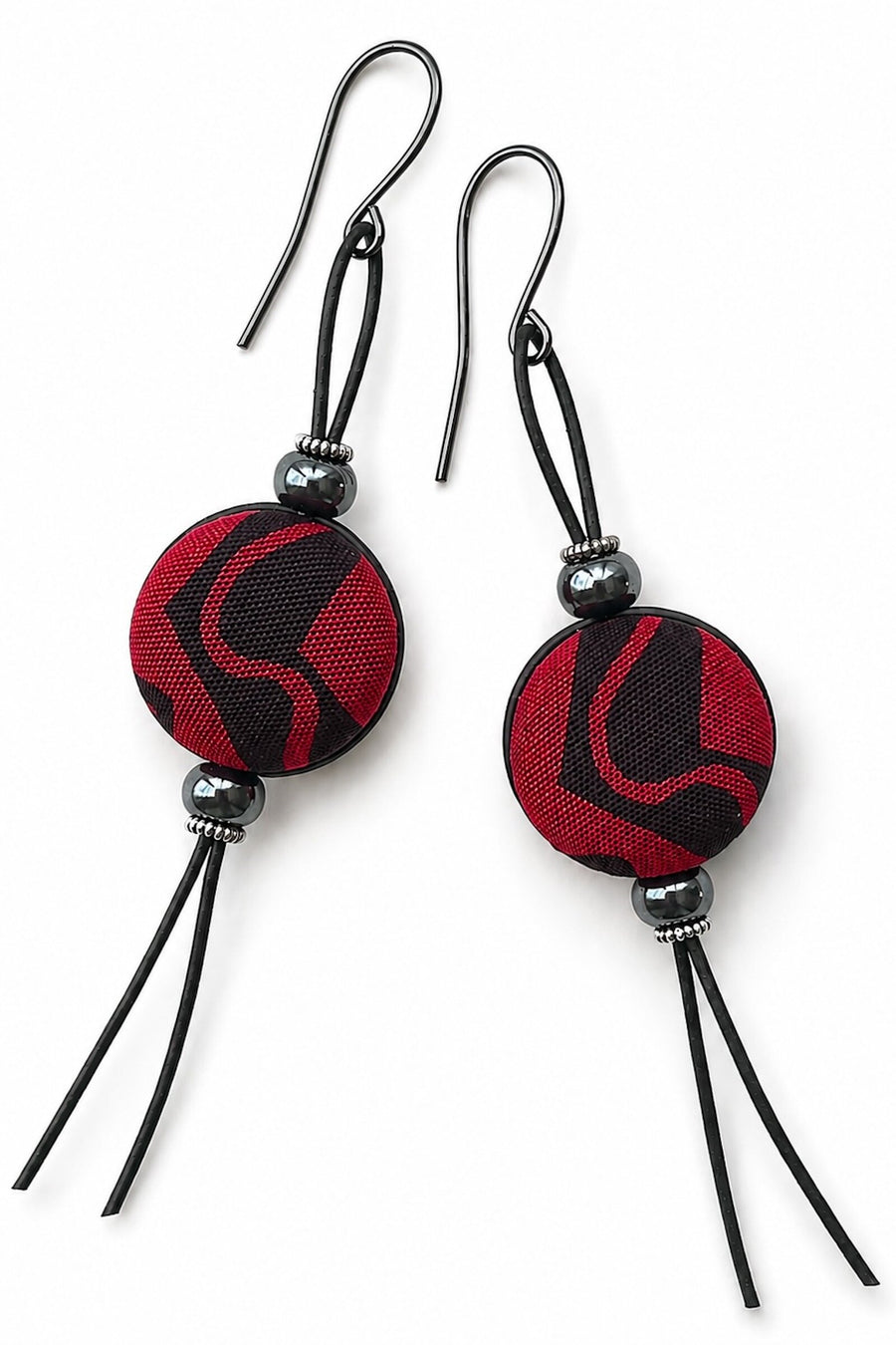 Vintage Asian Silk Earrings