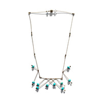 Turquoise & Gold Cable