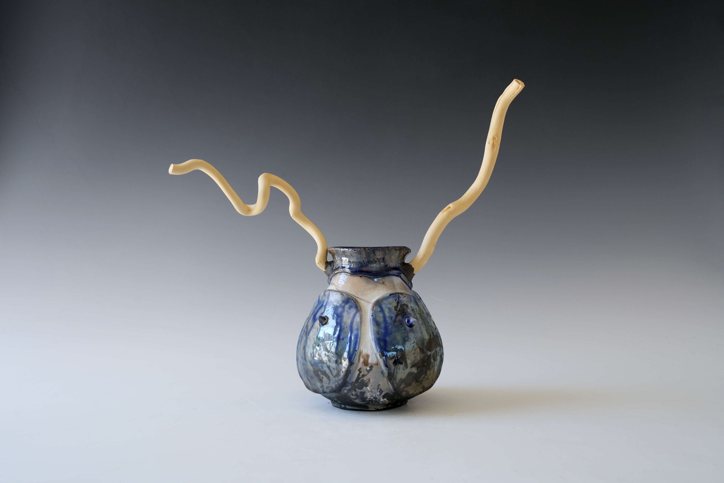 Burnt Shell Magic Forest Porcelain Vessel