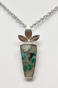 Long Confetti Chrysocolla Pendant