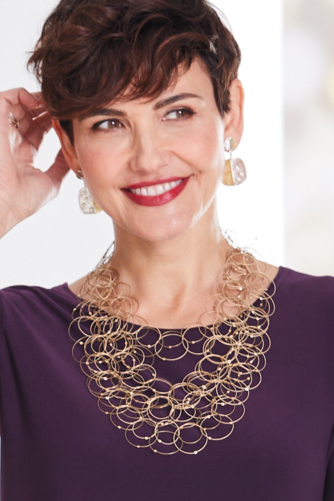shown with Pocka Dots Earrings by Sana Doumet