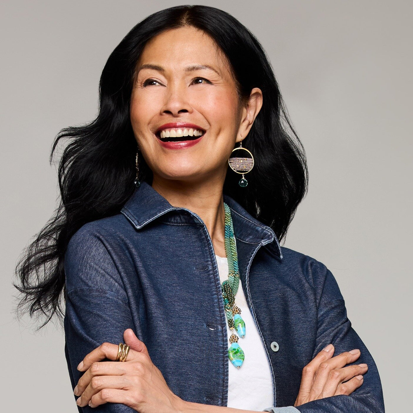 Luminous Gemstone Earrings