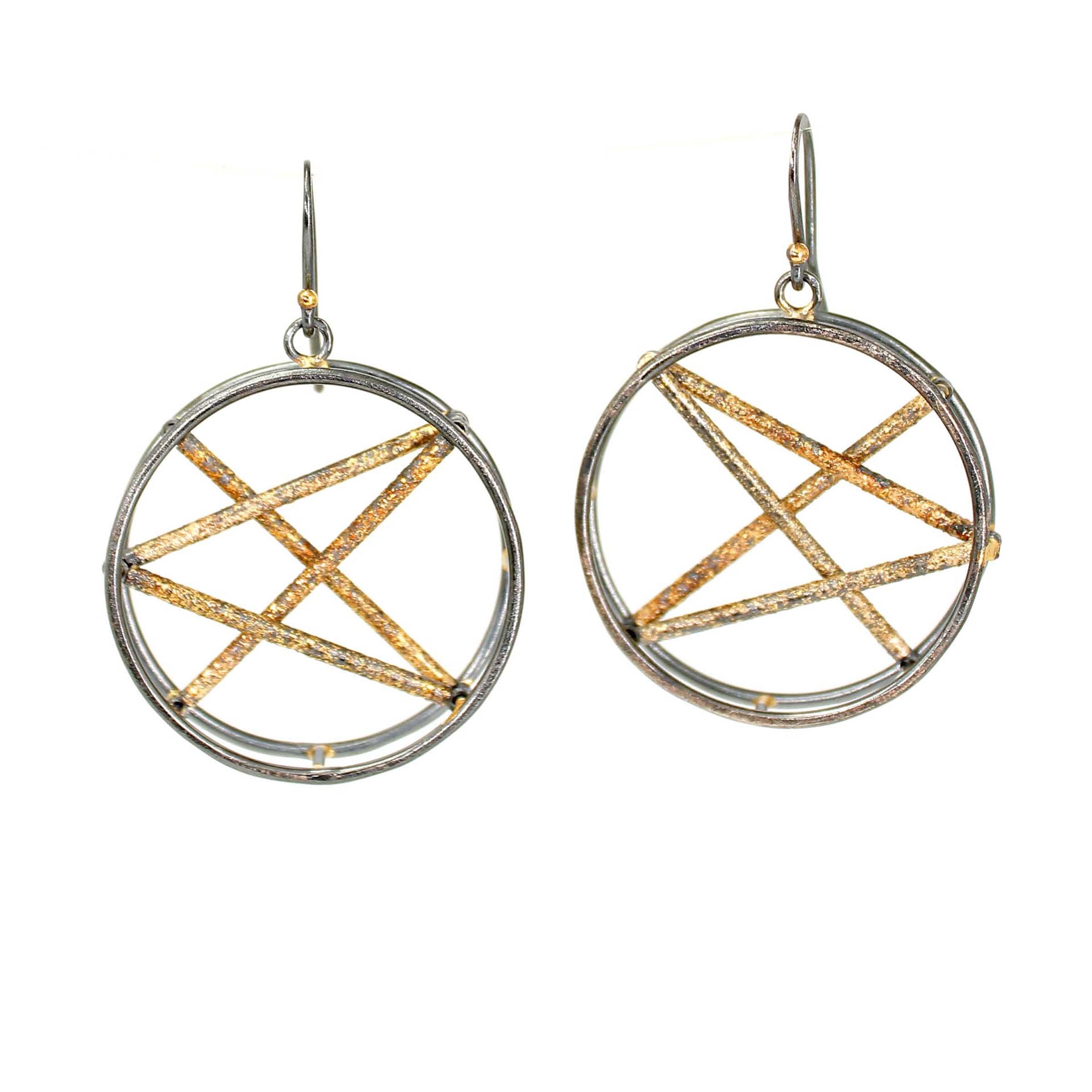 Gold Dust Star Earrings