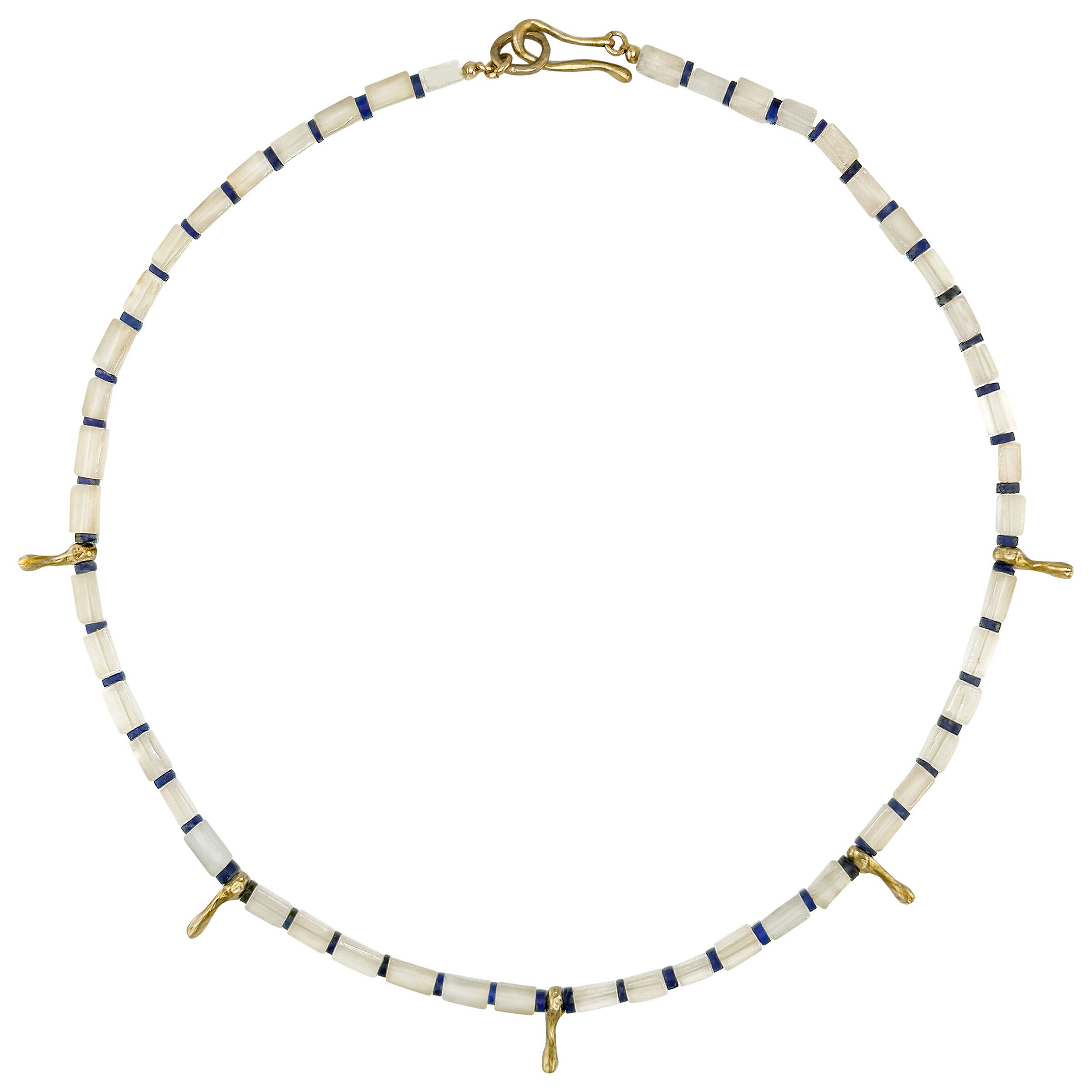 Calima Chalcedony & Lapis Necklace