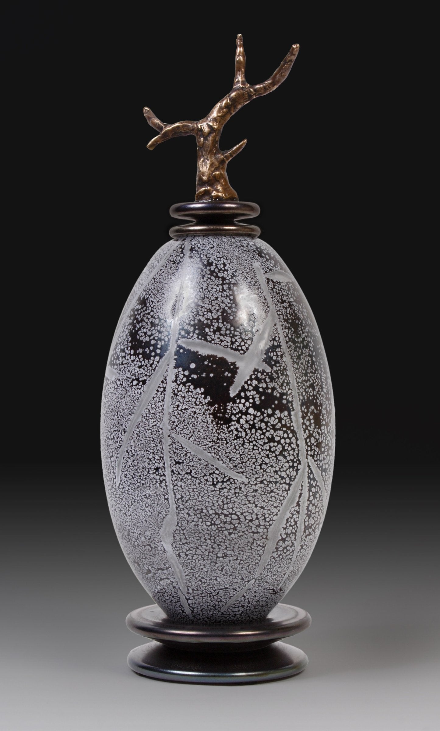 Black and White Elongated Sphere