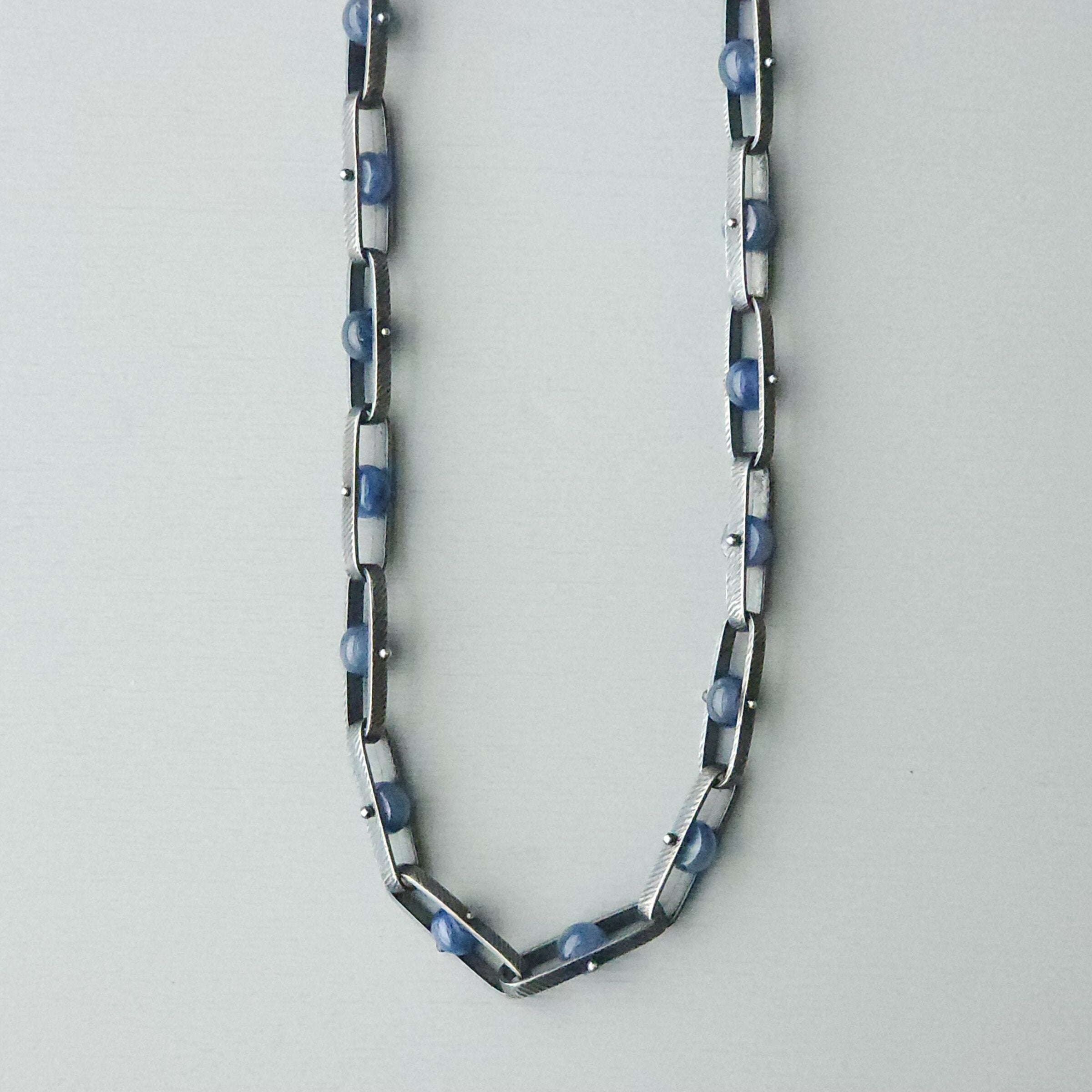 Kyanite Band Link Necklace