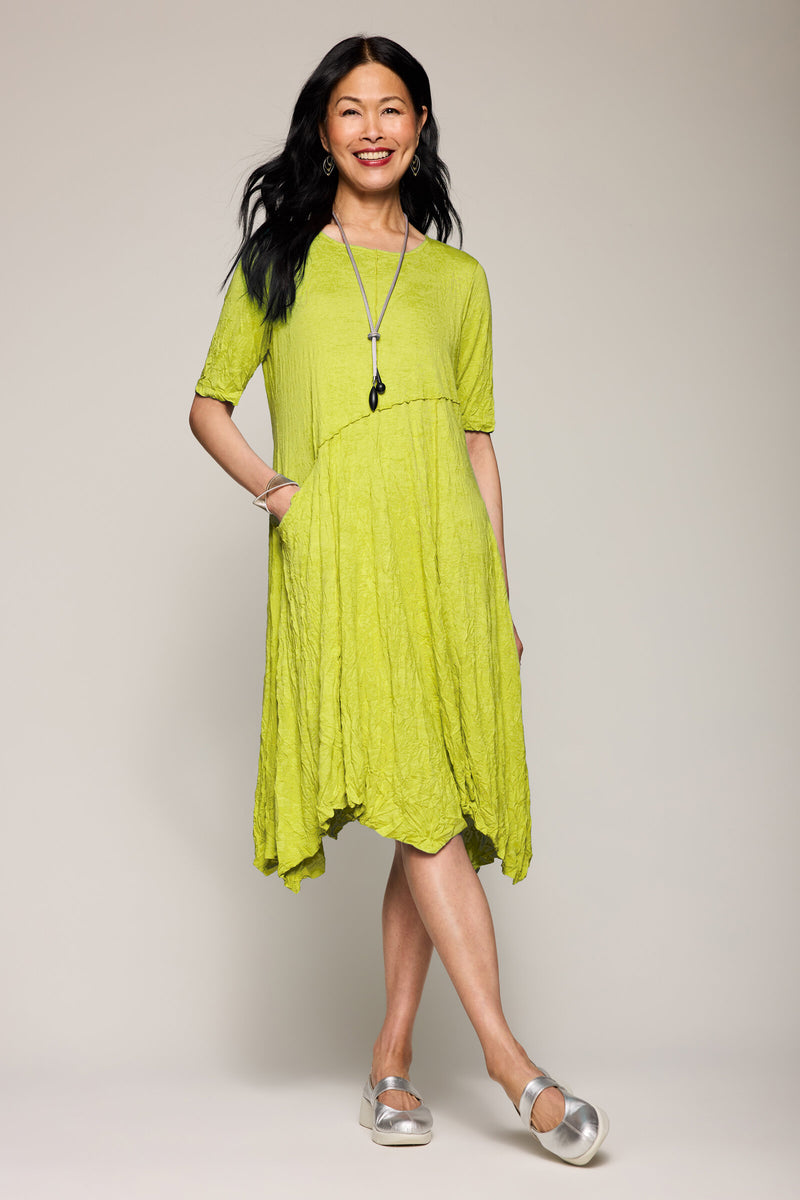 Jillianne Knit Crinkle Dress