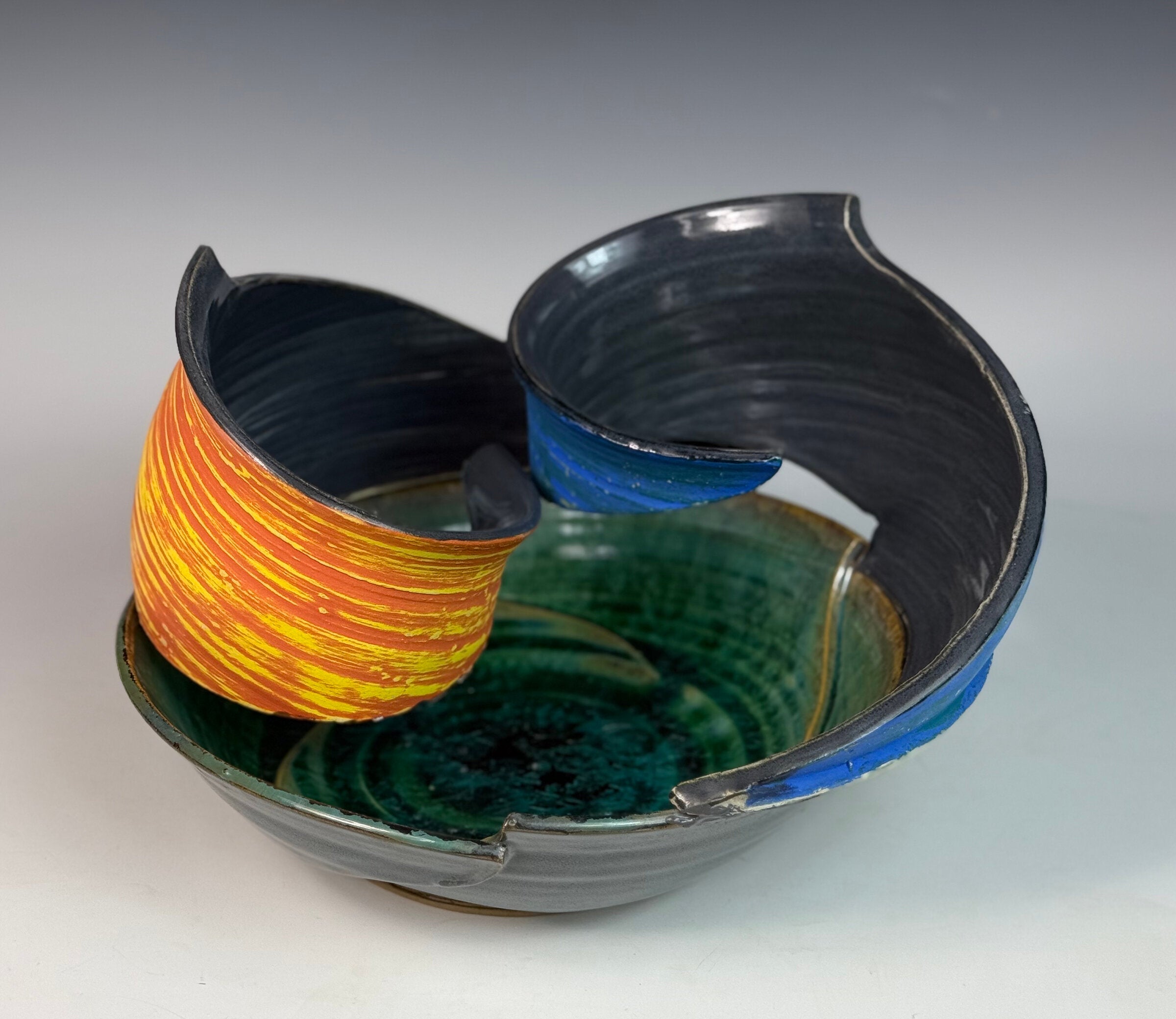 Topiary Bowl Still Life with Spirals