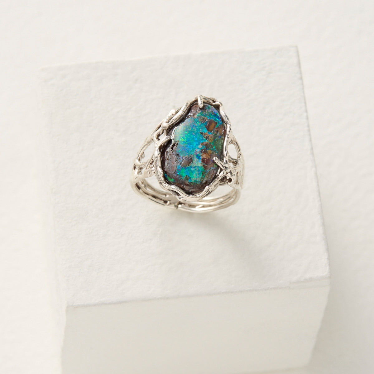 Boulder Opal Ring