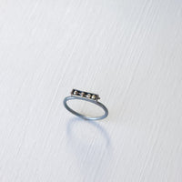 Horizontal Four Stone Segment Stacking Ring