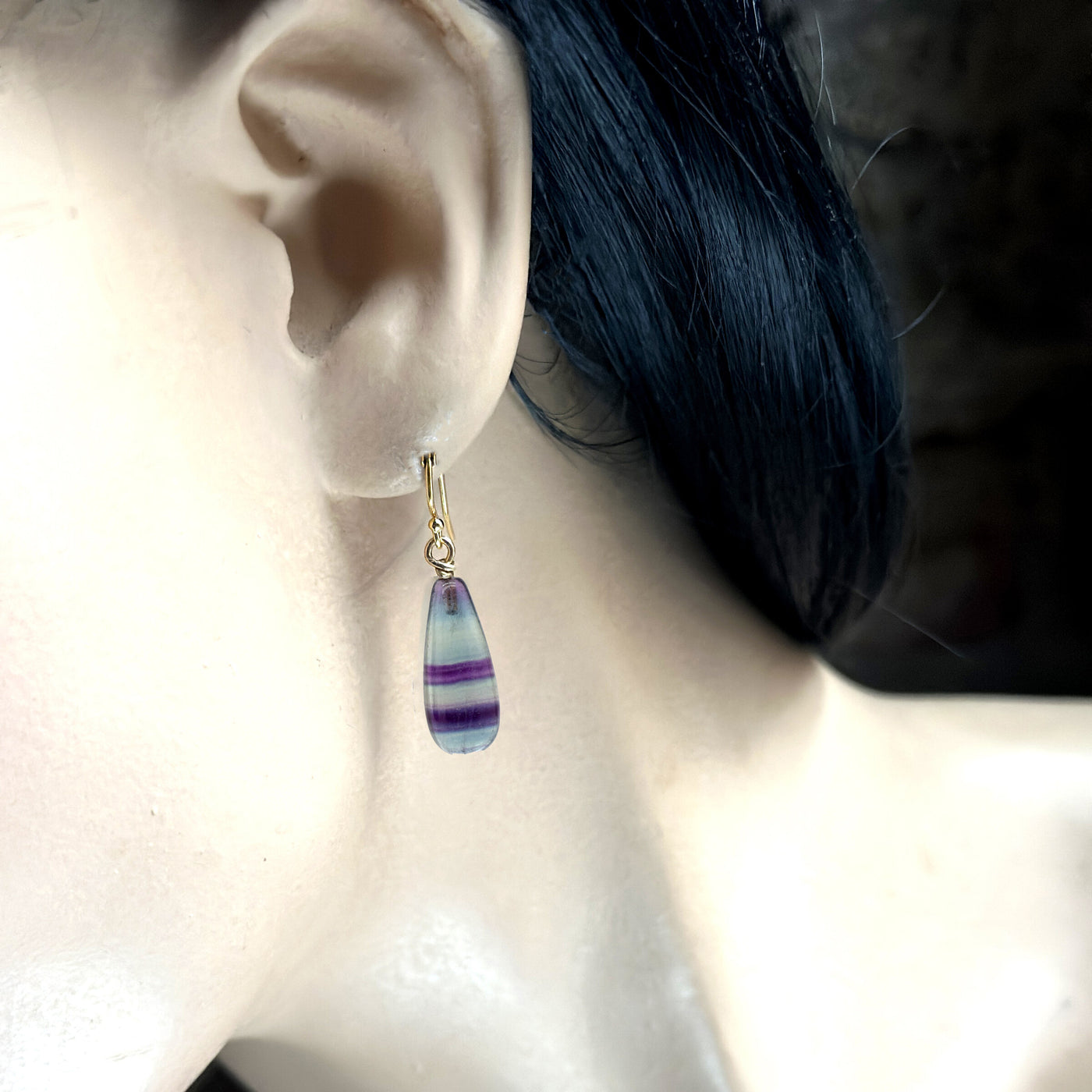 Fluorite Drop Earrings X
