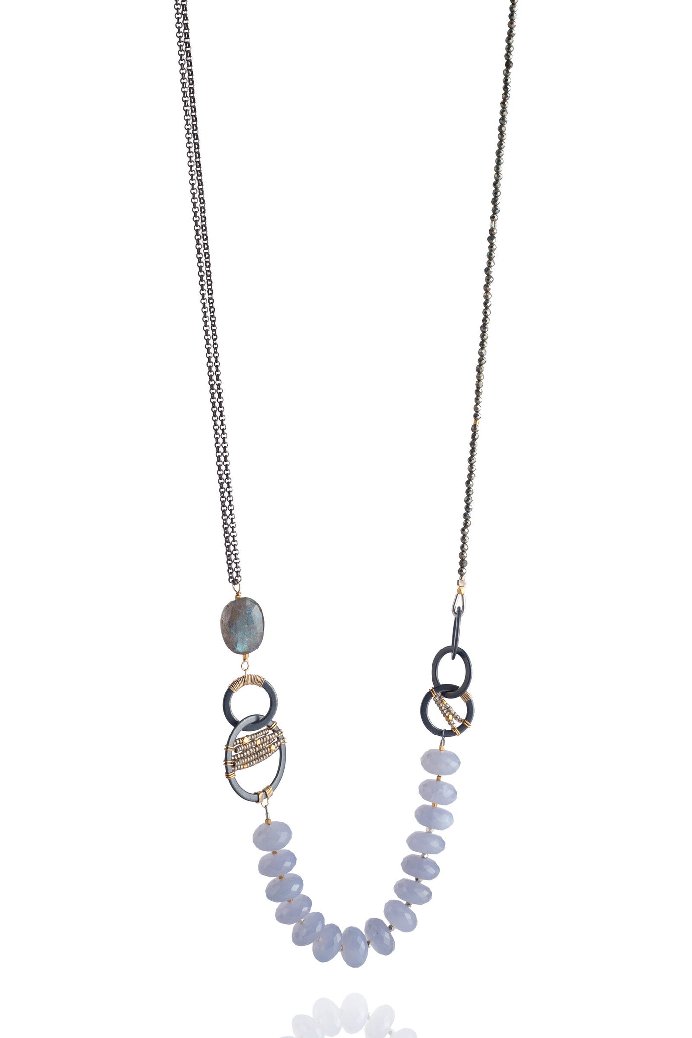Soft Blue Chalcedony Necklace