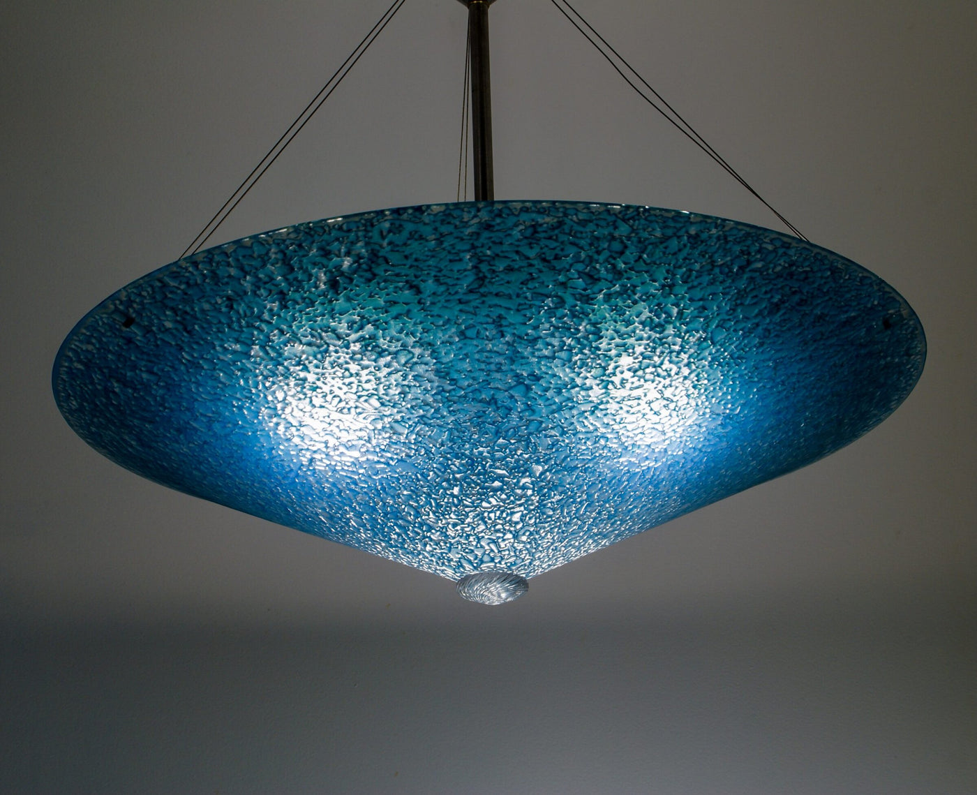 Aqua Fade Glass Pendant Chandelier