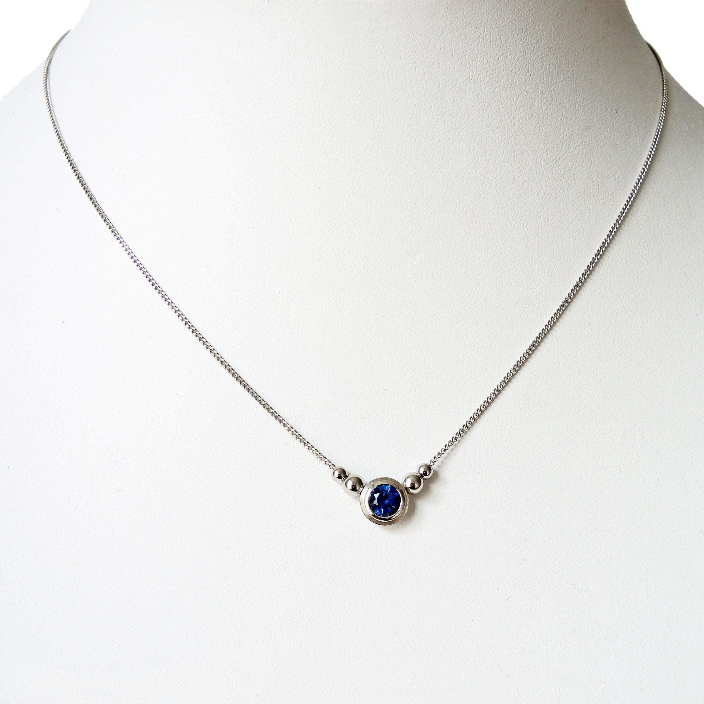 Sapphire Simplicity Pendant