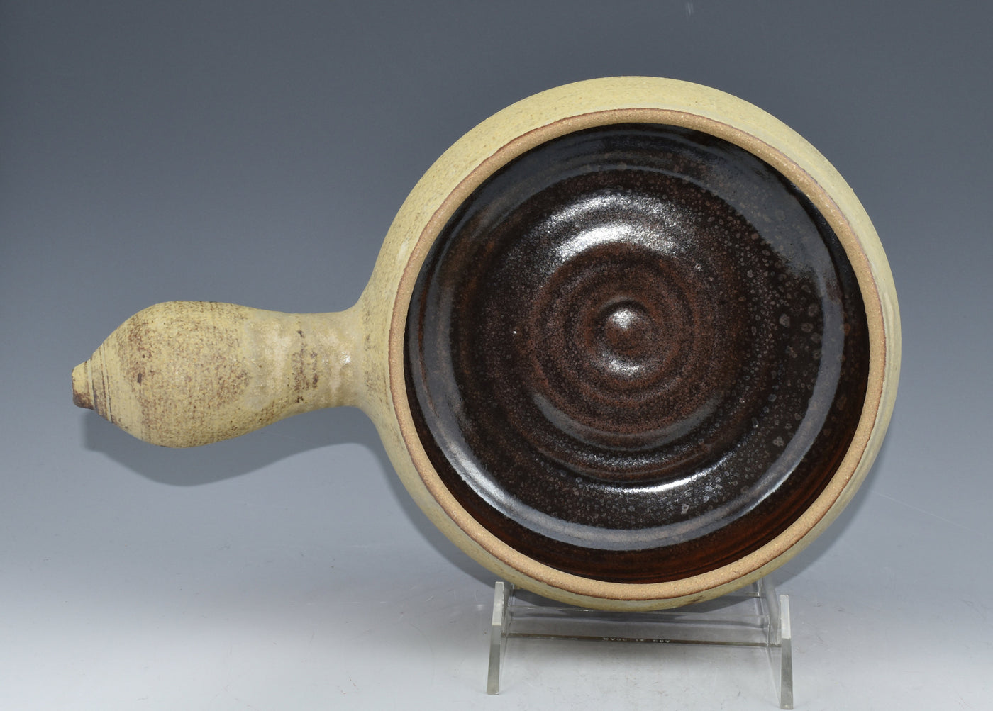 Stoneware Casserole with Bird Finial II