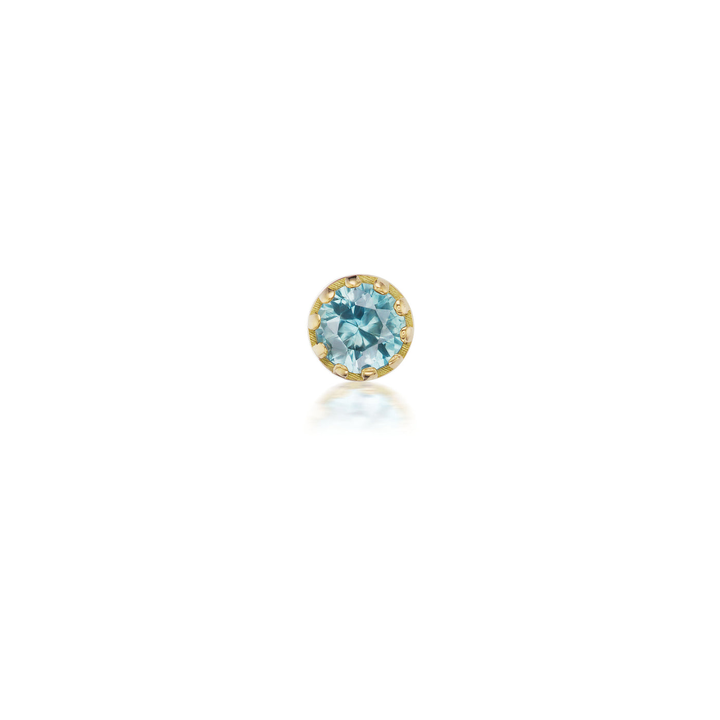 Single Blue Sapphire Stud