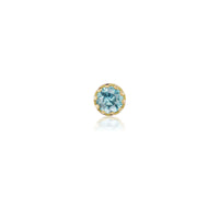 Single Blue Sapphire Stud
