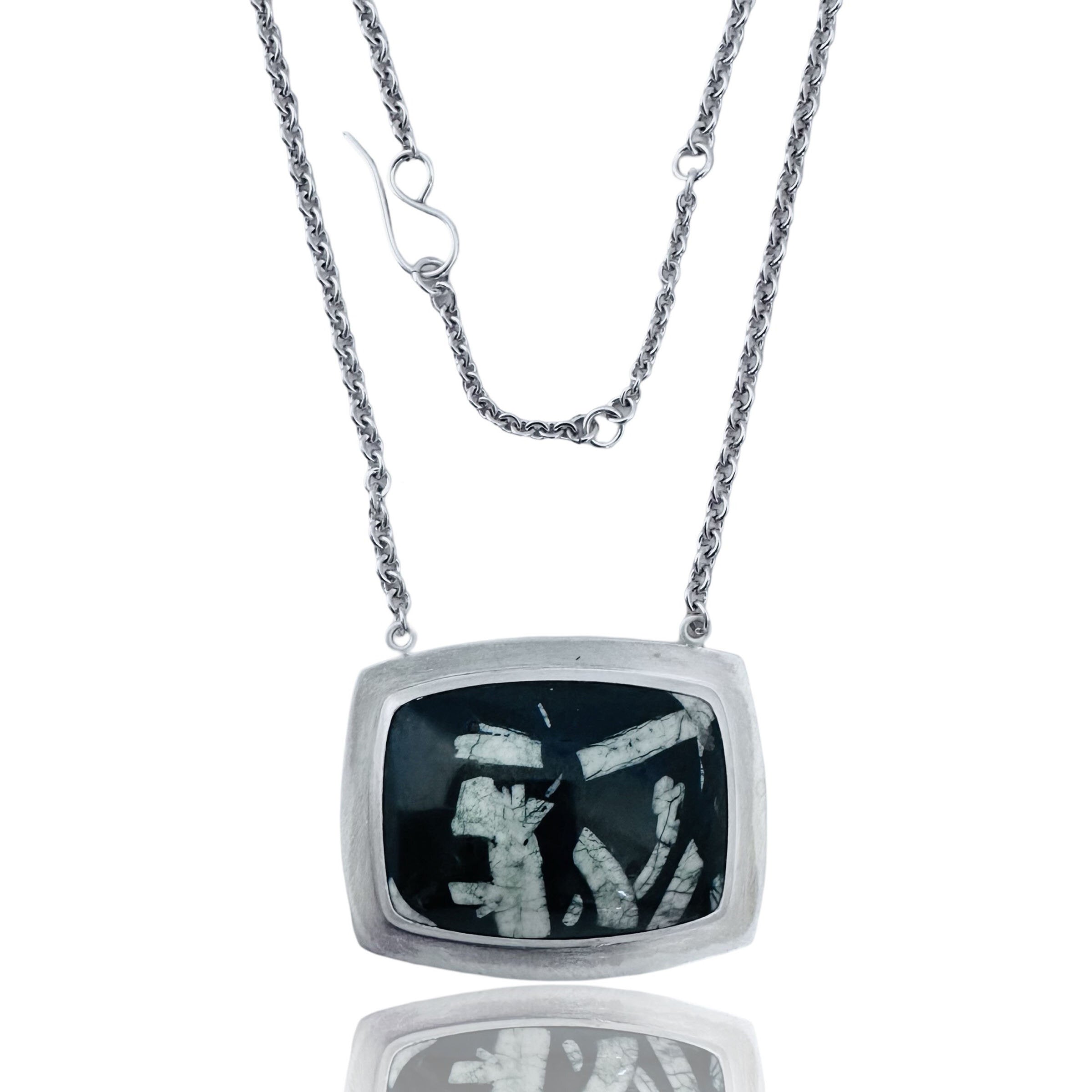 Sometimes It Is Just Black & White Necklace
