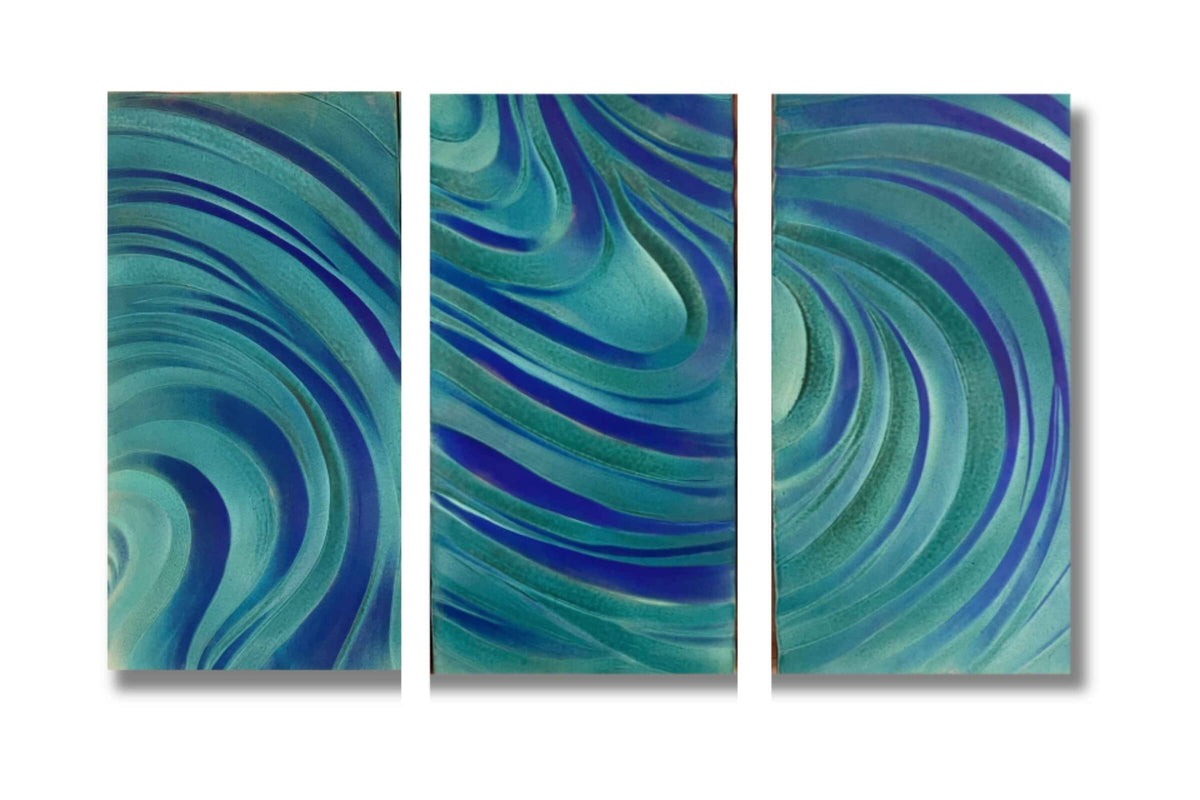 left to right: panel I, panel II, panel III