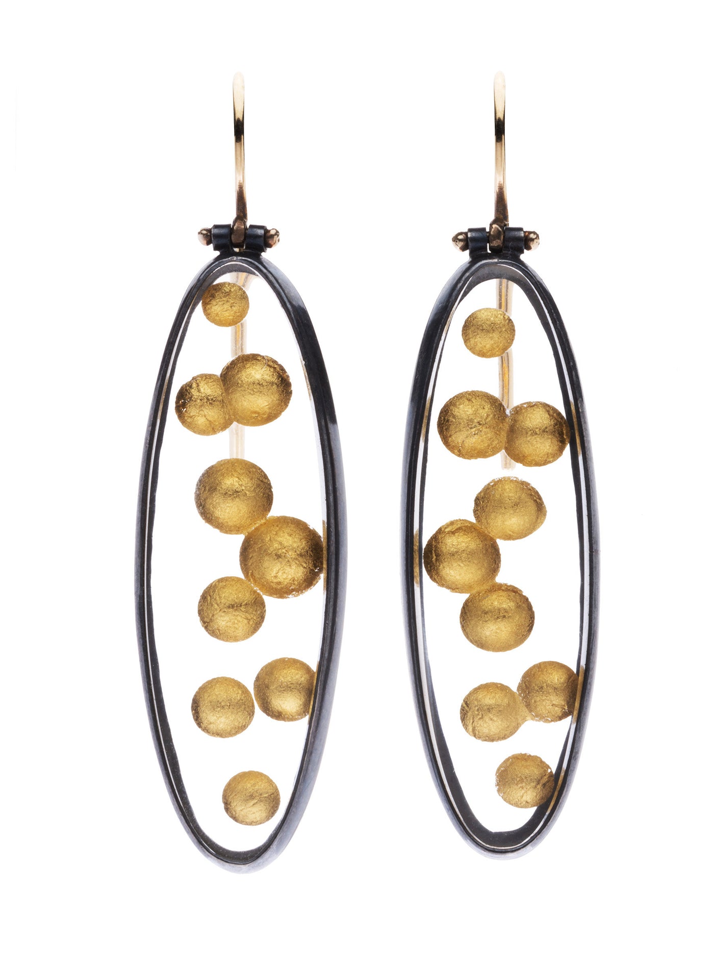 Gold Bubble Earrings