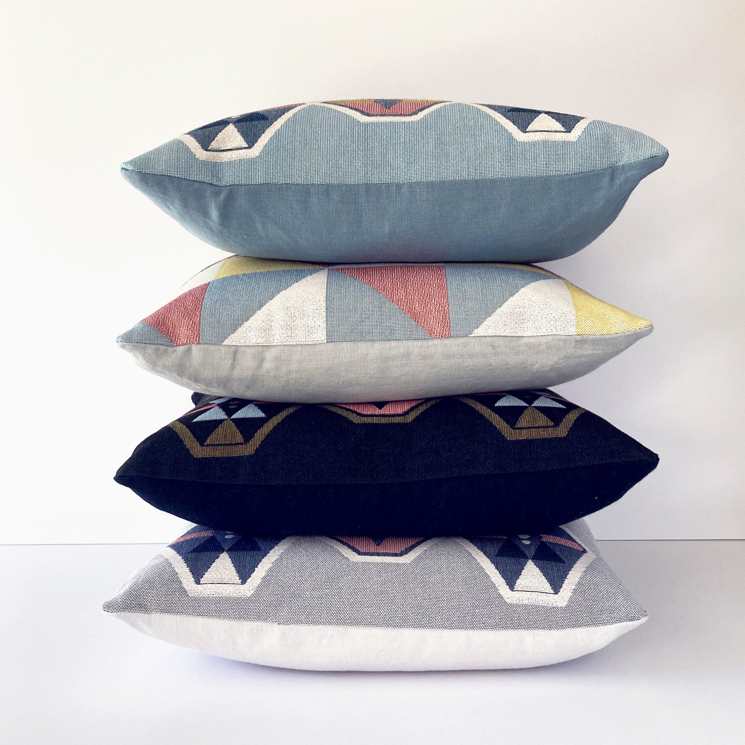 Twilight Navy Geometric Pillow