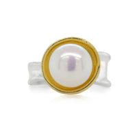 Pearl Ripple Ring