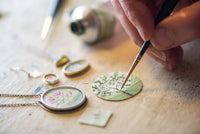 Round Poppy Earrings