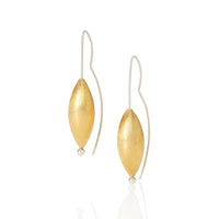 24k Gold Cone Earrings