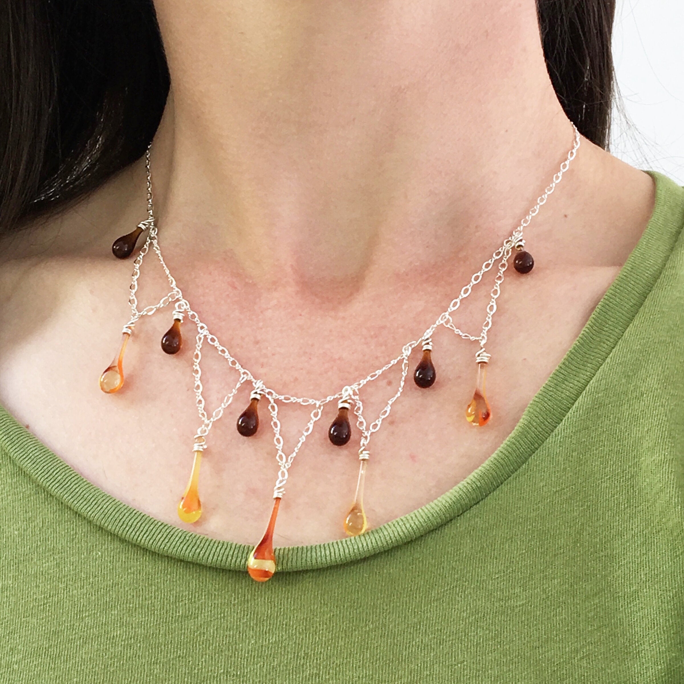 Autumn Light Composition Necklace