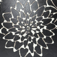 Black Floral Serving Bowl