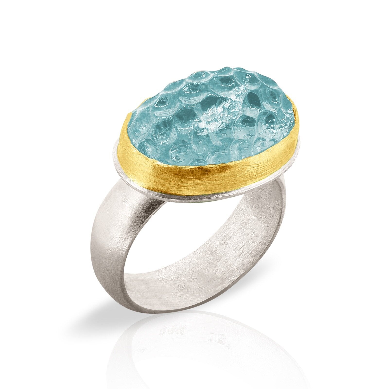 Pineapple Topaz Ring