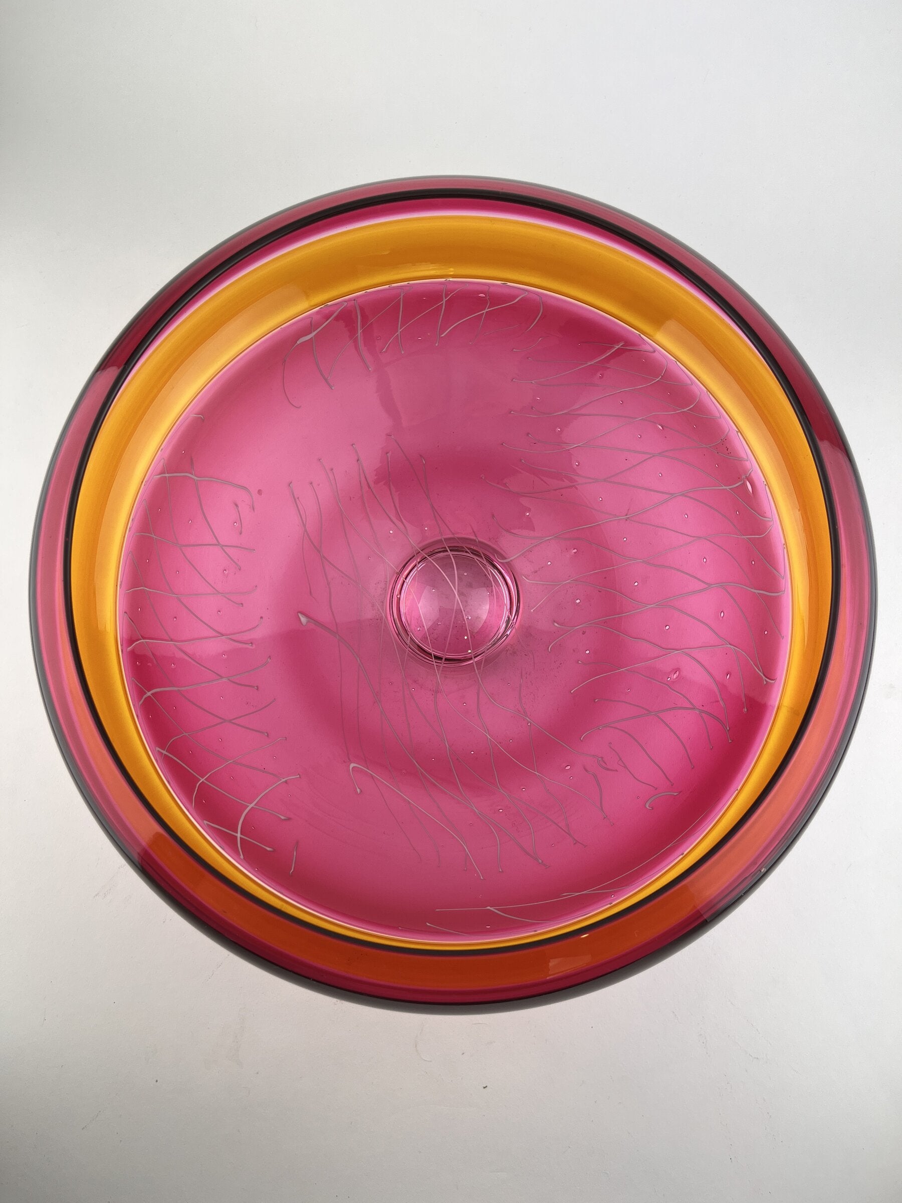Pink and Gold Patchwork Encalmo Bowl