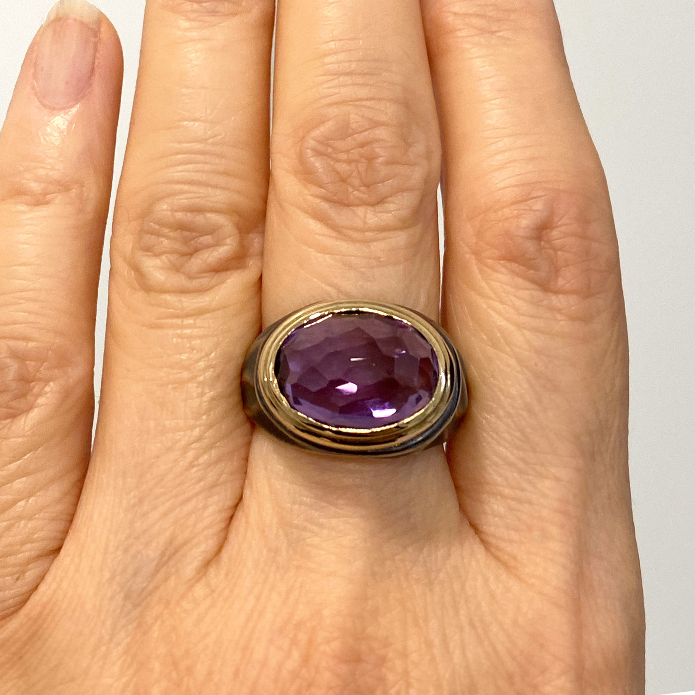 Amethyst Gemrock Ring